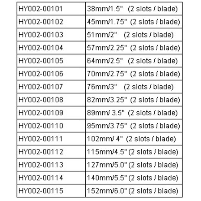 HY ALUMINIUM SPINNER 57mm 2 1/4in 2BL 1/4" ADAPTER INCLUDED (1PK) ( OLD CODE HY020104 )