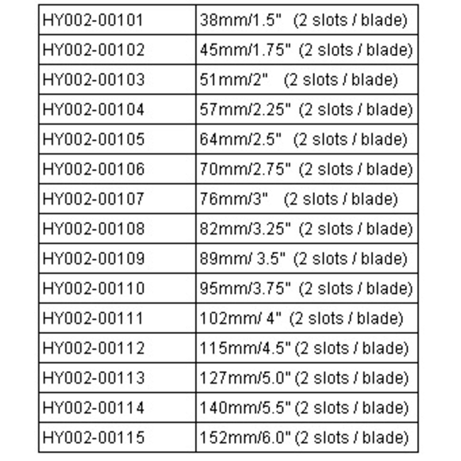 HY ALUMINIUM SPINNER 115mm 4 1/2" 2 BL 3/8" ADAPTER INCLUDED (1PK) ( OLD CODE HY020112 )