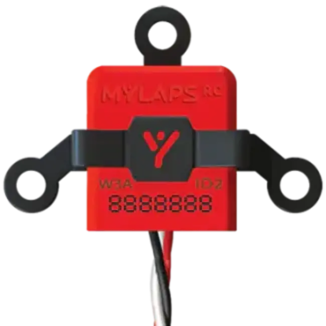 MYLAPS  TRANSPONDER RC4 RED STANDARD 3 WIRE WITH MOUNT