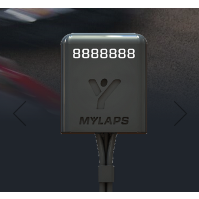 MYLAPS RC4 PRO TRANSPONDER BLACK SHORT WIRE NO MOUNT INCLUDED