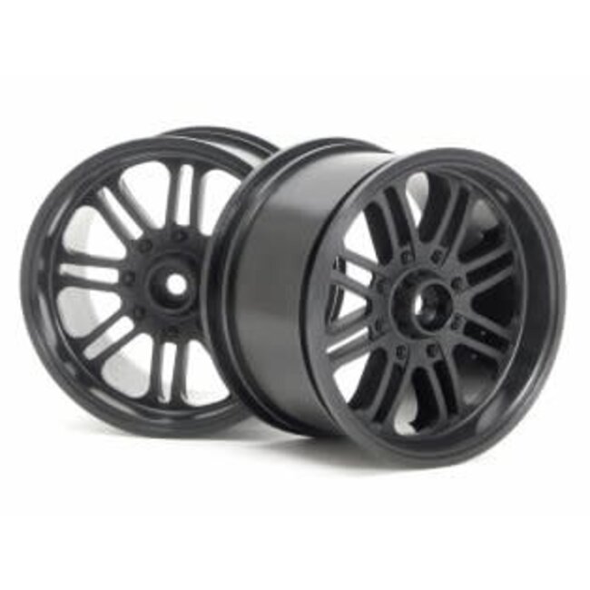 HPI #3136 - 8 SPOKE WHEEL BLACK (83x56mm/2pcs)