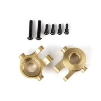 TRAXXAS TRAXXAS Steering blocks, brass (7 grams each) (left & right)