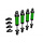 TRAXXAS Shocks, GTM, 6061-T6 aluminum (GREEN-anodized)