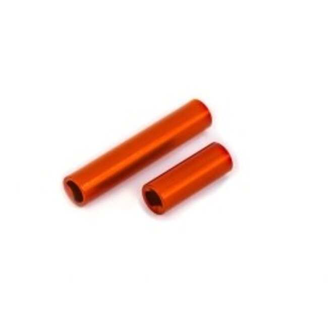 TRAXXAS TRX4M Driveshafts, center, female, 6061-T6 aluminum (ORANGE-anodized) (front & rear) (for use with #9751 metal center driveshafts)