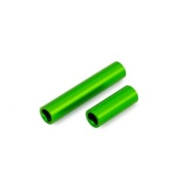 TRAXXAS TRX4M Driveshafts, center, female, 6061-T6 aluminum (GREEN-anodized) (front & rear) (for use with #9751 metal center driveshafts)