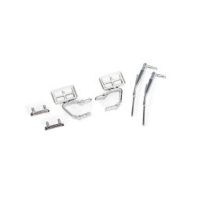 TRAXXAS Door handles (left & right)/ mirrors, side (left & right)/ windshield wipers (fits #9812 body)