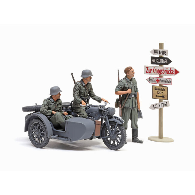 TAMIYA 1/35 GERMAN KS600 MOTORCYCLE & SIDECAR