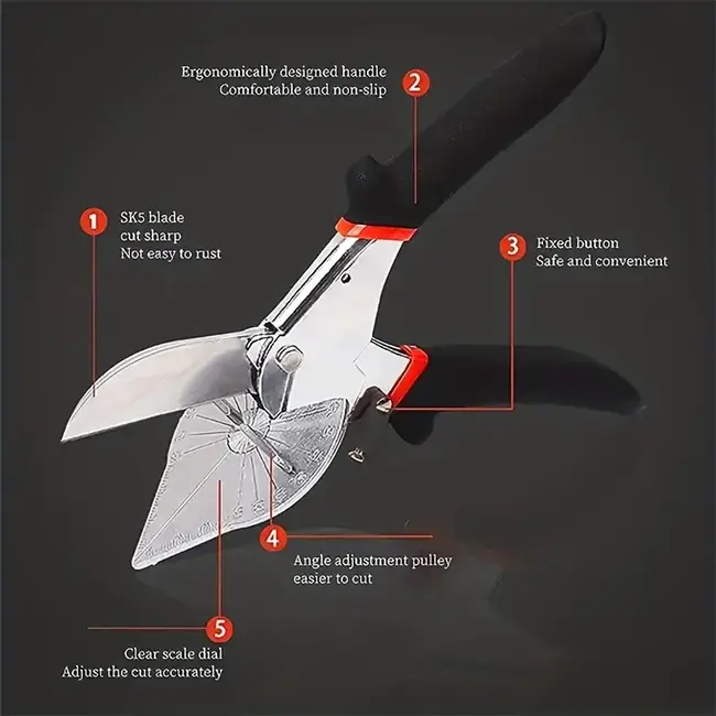 ACE Angle Cutters, Handheld Multifunctional 45-degree Adjustable Angle Cutting Tool