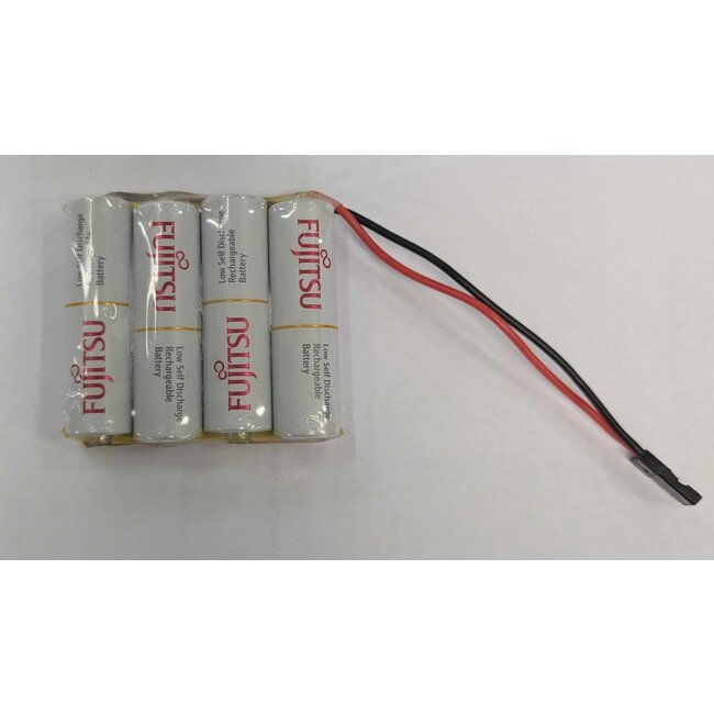 ENELOOP / FUJITSU WHITE 4.8V 1900MAH NIMH AA BATTERY PACK FLAT  WITH JR LEAD