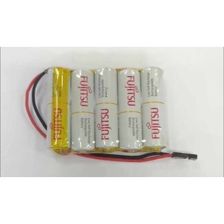 PANASONIC ENELOOP / FUJITSU WHITE 6.0V 1900MAH NIMH AA BATTERY PACK  FLAT WITH JR LEAD