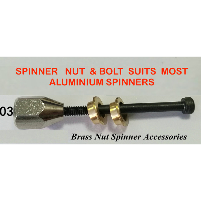 HY SPINNER NUTS 3/8‚Äù w 4mm bolt ( OLD CODE  HY162303 )