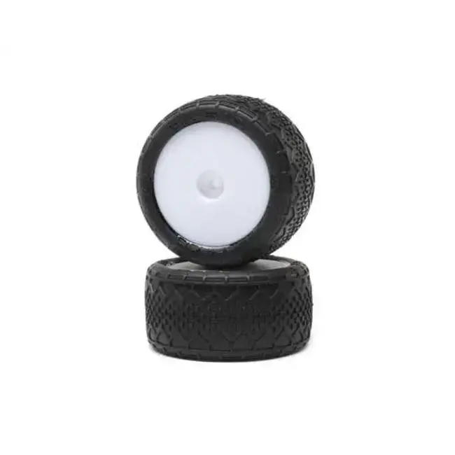 Losi Rear Mounted BK Bar with Wheels, 2pcs, Mini-B