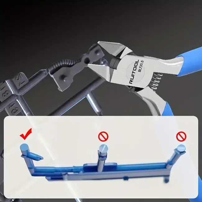 RUITOOL 4.5 Inch Ultra-Thin Single-Edged Model Nippers