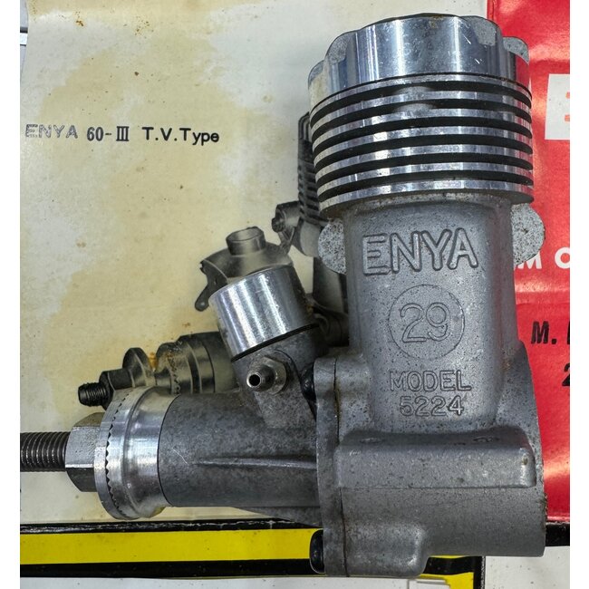 ENYA .29  WITH SPARE HEAD &  2 VENTURIES nib MRC USA version