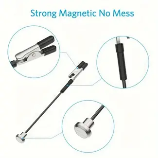 ACE RADIO CONTROLLED MODELS ACE Model Painting Stand with 12-Piece Magnetic Flexible Alligator Clip Rod Set