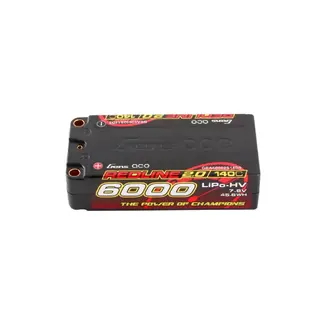 GENS ACE Gens Ace 2S Redline 2.0 6000mAh 140C 7.6V Hardcase Lipo Battery (5.0mm Bullet) SHORTY