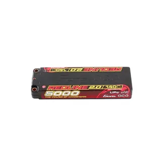 GENS ACE Gens Ace 2S Redline 2.0 5000mAh 140C 7.4V Hardcase Lipo Battery (5.0mm Bullet)