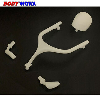 BODYWORX Bodyworx Body Parts Halo Suit F1 Cars 1/10th