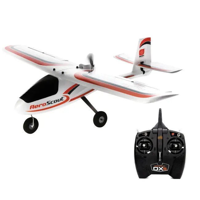 Hobbyzone AeroScout S 2 1.1m RC Plane with SAFE Technology, RTF Basic with RealFlight, Mode 2