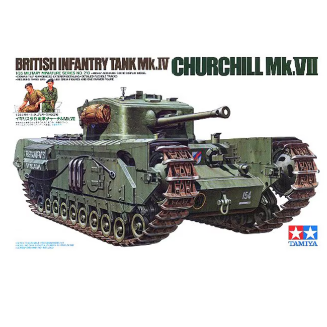 Tamiya British Infantry Tank Mk.IV Churchill Mk.VII Tamiya | No. 35210 | 1:35 kit