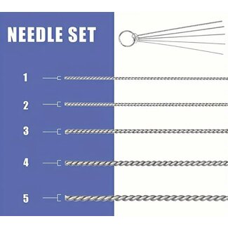 ACE RADIO CONTROLLED MODELS AIRBRUSH NOZZLE  CLEANING WIRES  SET (5PC)