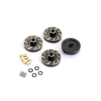 ACE RADIO CONTROLLED MODELS ACE Brass Wheel Hex Counterweight 4pcs/set for TRX-4M 1/18 Car