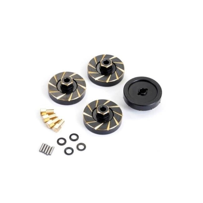 ACE Brass Wheel Hex Counterweight 4pcs/set for TRX-4M 1/18 Car