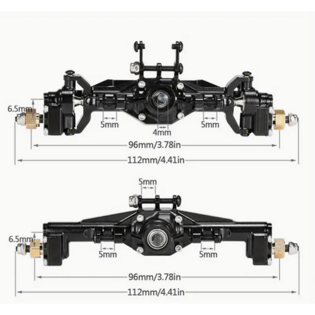ACE TRX4M BRASS PORTAL AXLES
