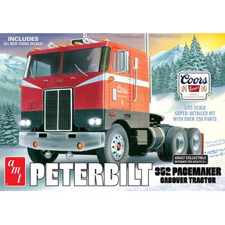 AMT AMT 1375 Peterbilt 352 Pacemaker COE Coors Beer 1:25 Scale Model Plastic Kit