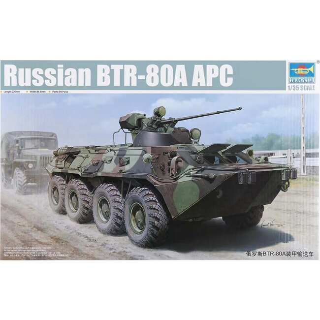 TRUMPETER 1/35 Russian Btr-80A Armored Personnel Carrier