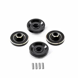 ACE RADIO CONTROLLED MODELS ACE Brass Wheel Counterweight for FMS FCX24 Car 4pcs/set (Black Golden Color)
