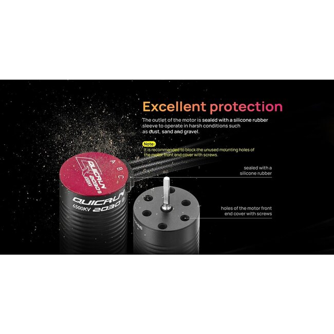 QUICRUN-2030SL-5000KV-BLACK-G2 1/18 BRUSHLESS MOTOR