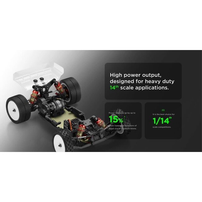 HOBBYWING XERUN-2848SD-2800KV-BLACK 1/12 & 1/14 Scale brushless motors