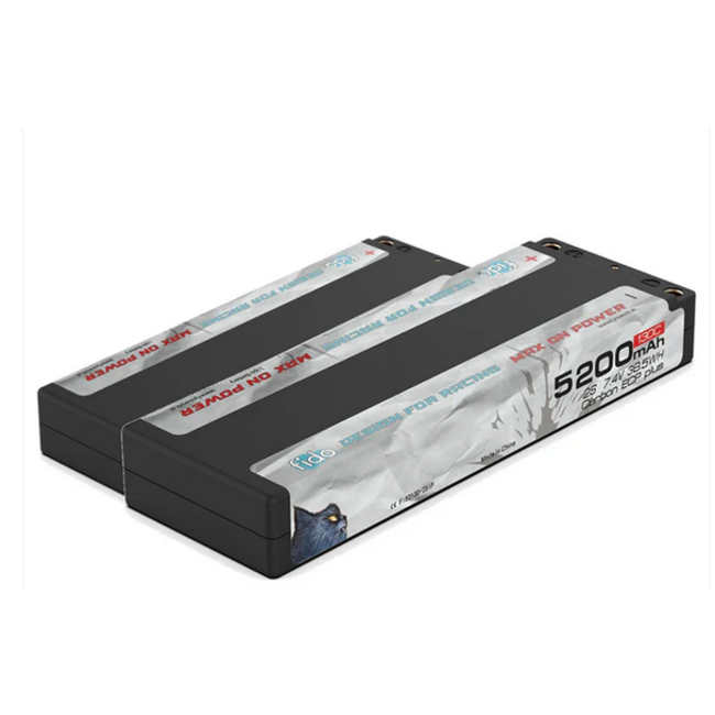 Fido RC Racing Lipo Battery 5200mAh 7.4V Stick Pack