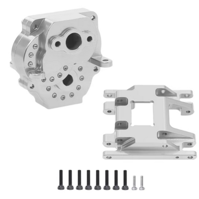TRX4M Metal Transmission Housing Gearbox Shell With Skid Plate For 1/18 RC Crawler Car TRX4-M Upgrade Parts