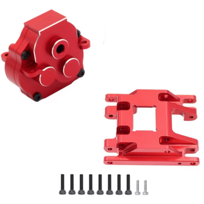 TRX4M Metal Transmission Housing Gearbox Shell With Skid Plate For 1/18 RC Crawler Car TRX4-M Upgrade Parts