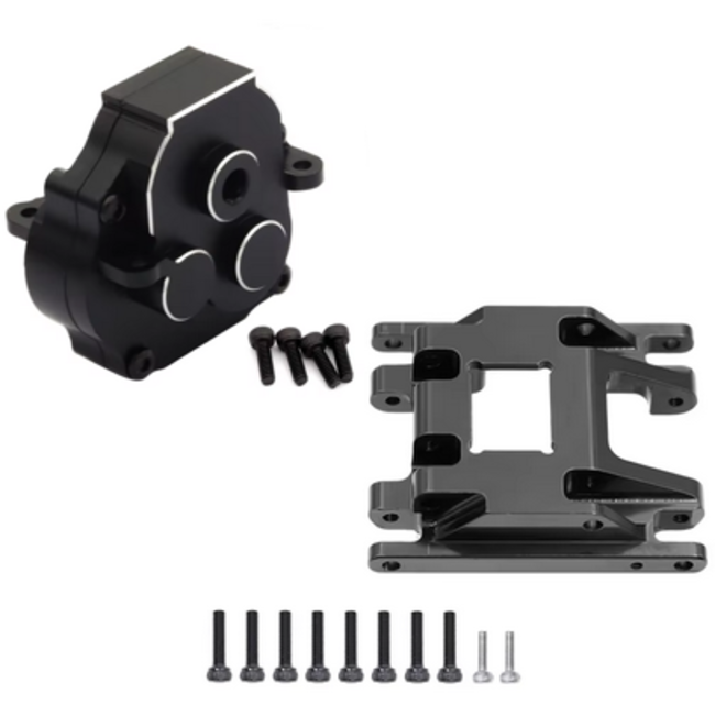 TRX4M Metal Transmission Housing Gearbox Shell With Skid Plate For 1/18 RC Crawler Car TRX4-M Upgrade Parts