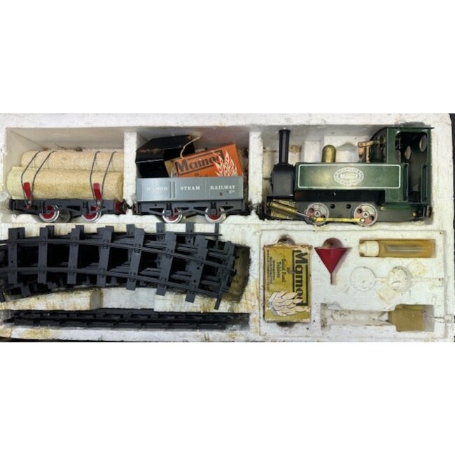 MAMOD LIVE STEAM 0-4-0  O GAUGE TRAIN SET  USED   EXCELLENT COND  PRE 1982   SEE  PHOTOS