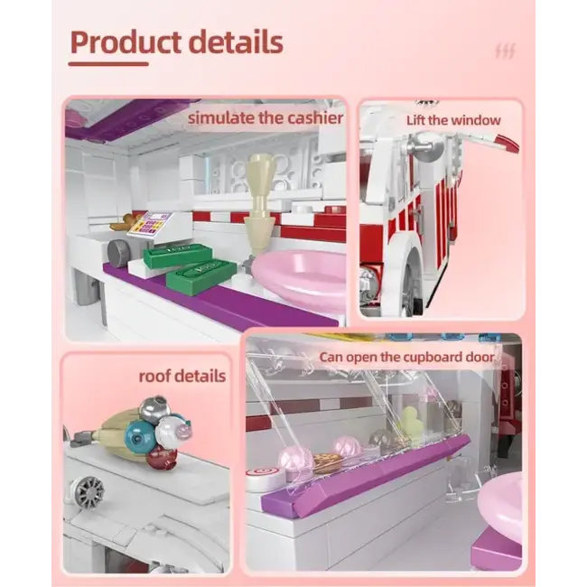 MOLD KING ICE CREAM TRUCK 1078PCS