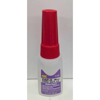 ZAP ZAP PT-25X (*) 20gr (0.7 ounces) Zap O Xtra CA Foam Safe CA (no kicker required)