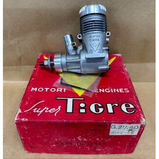 SUPER TIGRE SUPERTIGRE G.21/.40 GLOW ENGINE NIB VINTAGE  NO MANUAL  NO MUFFLER INCLUDED