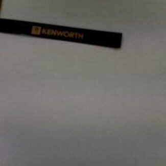 WHITE FANG WF Kenworth Black & Gold Windscreen decal (fitted from the inside for COE/Conv.)
