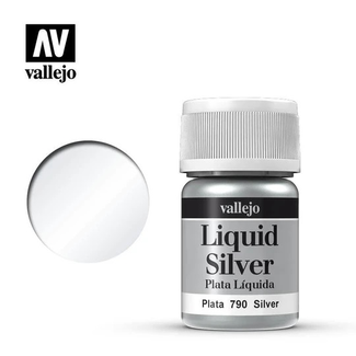 VALLEJO Vallejo 70.790 Model Colour Metallic Silver (Alcohol Base) 35 ml Acrylic Paint