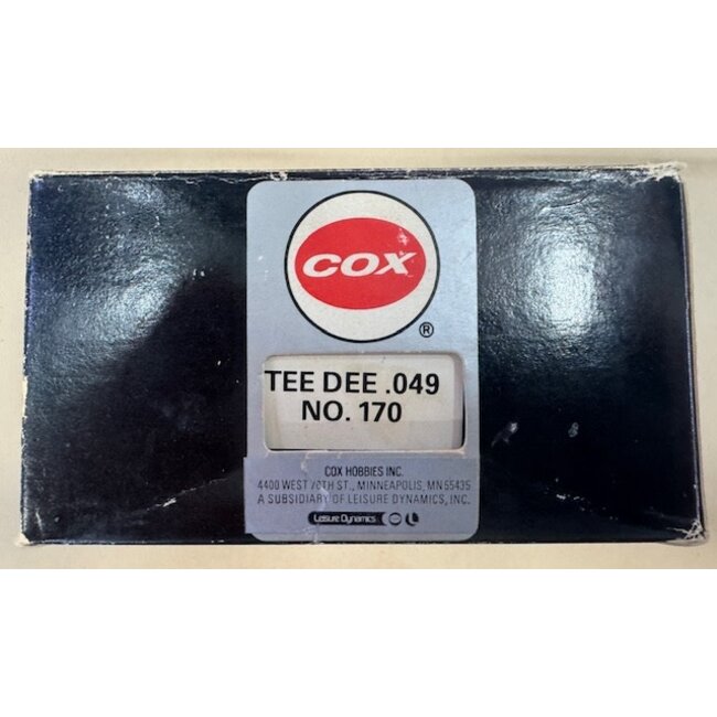 COX  ENGINE TEE DEE .049 VINTAGE 21/9/1992