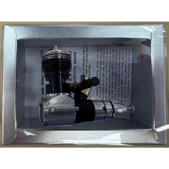 COX  ENGINE TEE DEE .049 VINTAGE 1985-1995  NON ORIGINAL BOX  WITH REPRINT INST #1 # 2 # 3