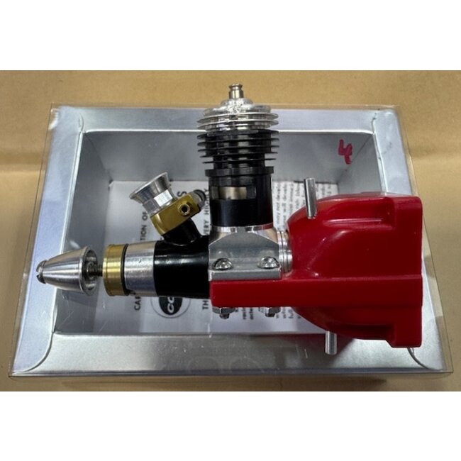 COX  ENGINE TEE DEE .049 VINTAGE WITH RED TANK 1985-1995  NON ORIGINAL BOX  WITH REPRINT INST #4