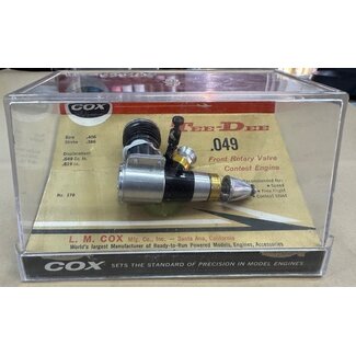 COX COX  ENGINE TEE DEE .049 VINTAGE 1975  JEWEL CASE ALL ORIGINAL NIB