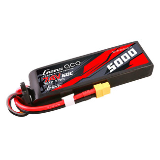GENS ACE Gens Ace G-Tech 2S 5000mAh 60C 7.4V Soft Pack Lipo Battery (XT60) WITH TRAXXAS ADAPTER