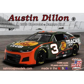 SALVINOS JR MODELS Salvinos J R 1/24 Austin Dillon No.3 Bass Pro Shop 2023 Next Gen NASCAR Chevrolet Camaro