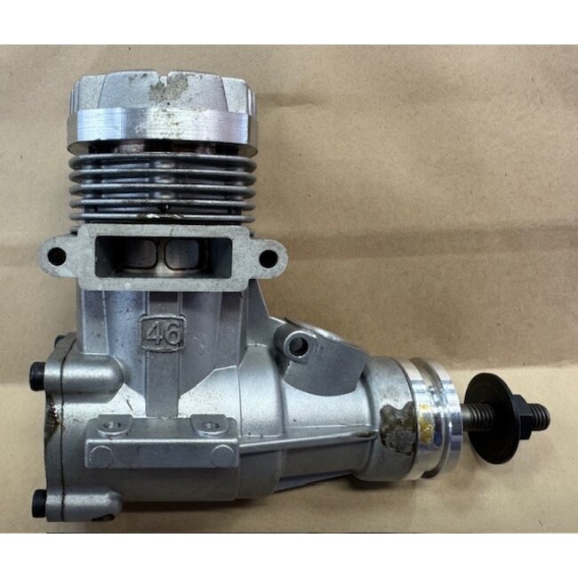 THUNDER TIGER 46 PRO ABC R/C ENGINE VINTAGE LONG BLOCK WITH BOX NO MUFFLER NEW SLIGHT STAINS